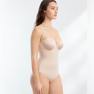 Spanx Suit Your Fancy Nude Bodysuit, L